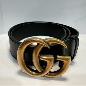 Gucci 2015 Re-edition Wide Leather Belt Size 75-30